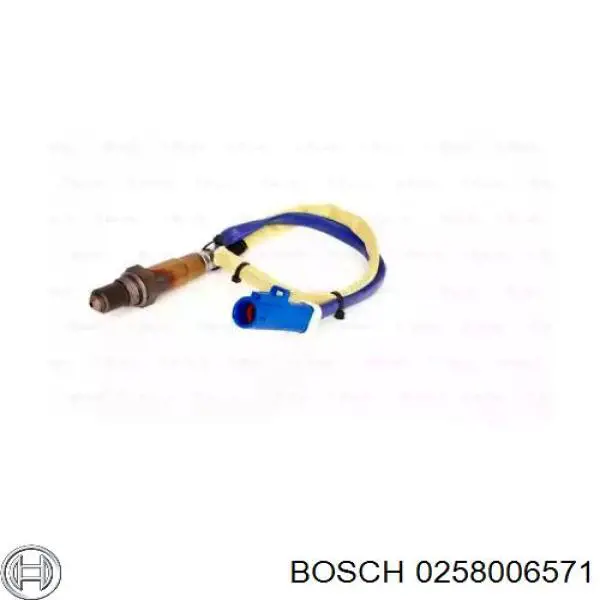 0 258 006 571 Bosch лямбда-зонд, датчик кислорода после катализатора левый