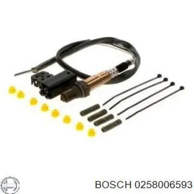 Лямбдазонд, датчик кислорода после катализатора Bosch 0258006593 цена, от 19.00 USD