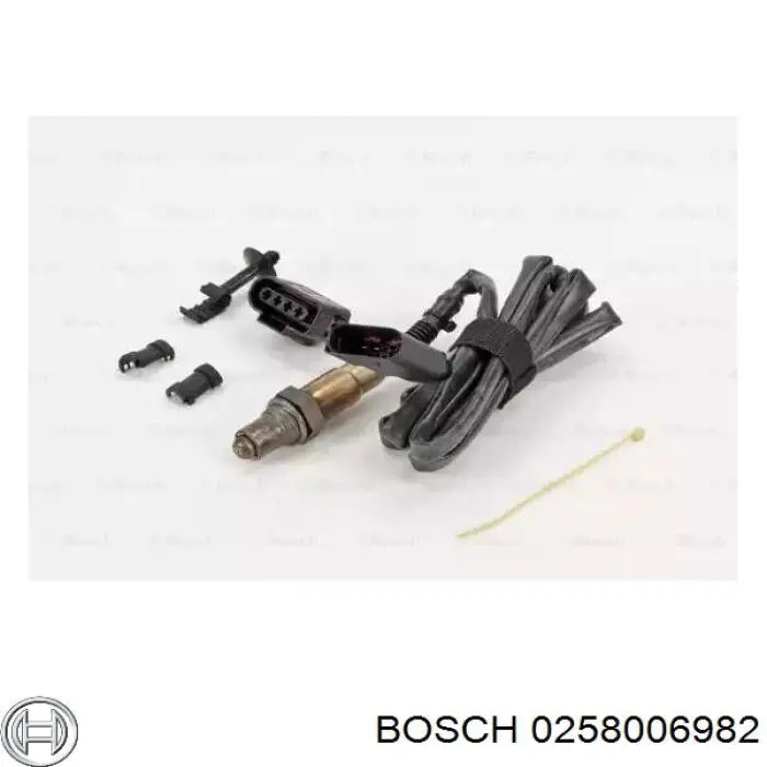 0 258 006 982 Bosch лямбда-зонд, датчик кислорода после катализатора правый