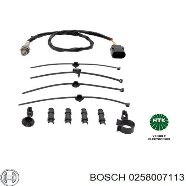 Купить 0258007113 Bosch Датчик кислорода до катализатора