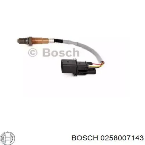 Купить 0258007143 Bosch Лямбда-зонд, датчик кислорода до катализатора правый