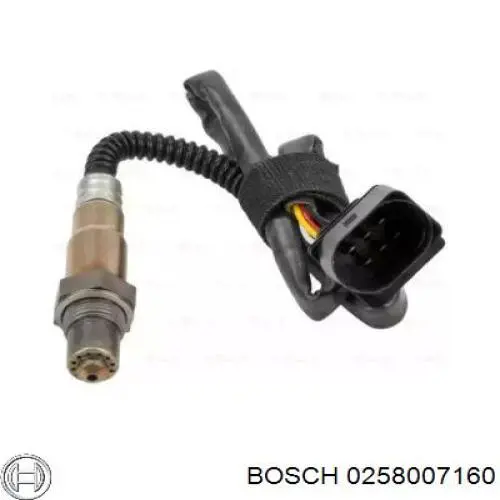 0258007160 Bosch лямбда-зонд, датчик кислорода до катализатора