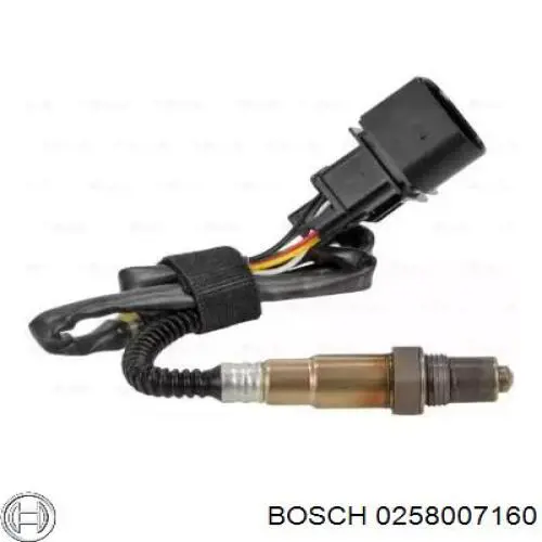 0258007160 Bosch Лямбда-зонд, датчик кислорода до катализатора
