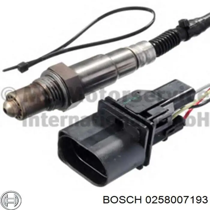 Купить 0258007193 Bosch Лямбда-зонд, датчик кислорода до катализатора правый