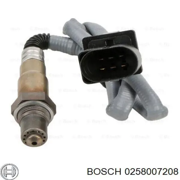 Sonda Lambda, Sensor de oxígeno antes del catalizador izquierdo 0258007208 Bosch