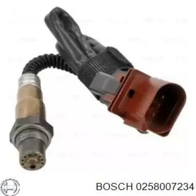 Лямбда-зонд, датчик кислорода до катализатора левый 0258007234 Bosch