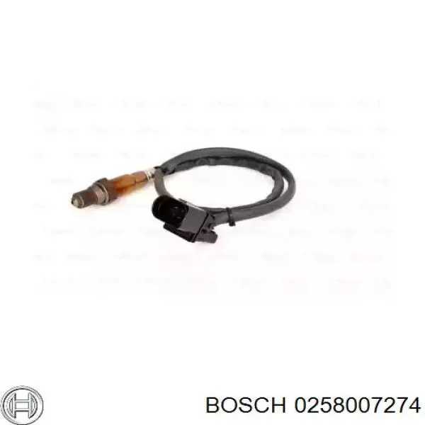 0 258 007 274 Bosch лямбда-зонд, датчик кислорода до катализатора