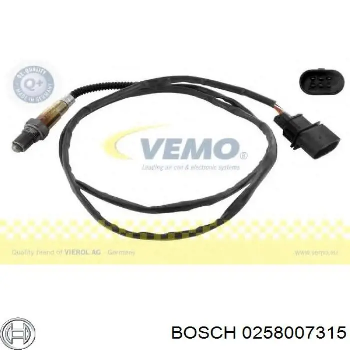 Датчик кислорода до катализатора 0258007315 Bosch