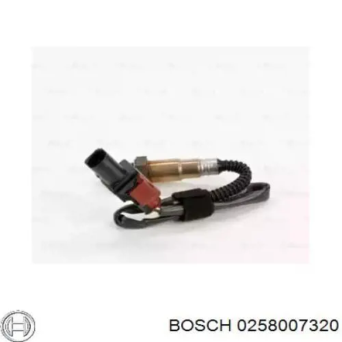 Sonda Lambda, Sensor de oxígeno antes del catalizador izquierdo 0258007320 Bosch