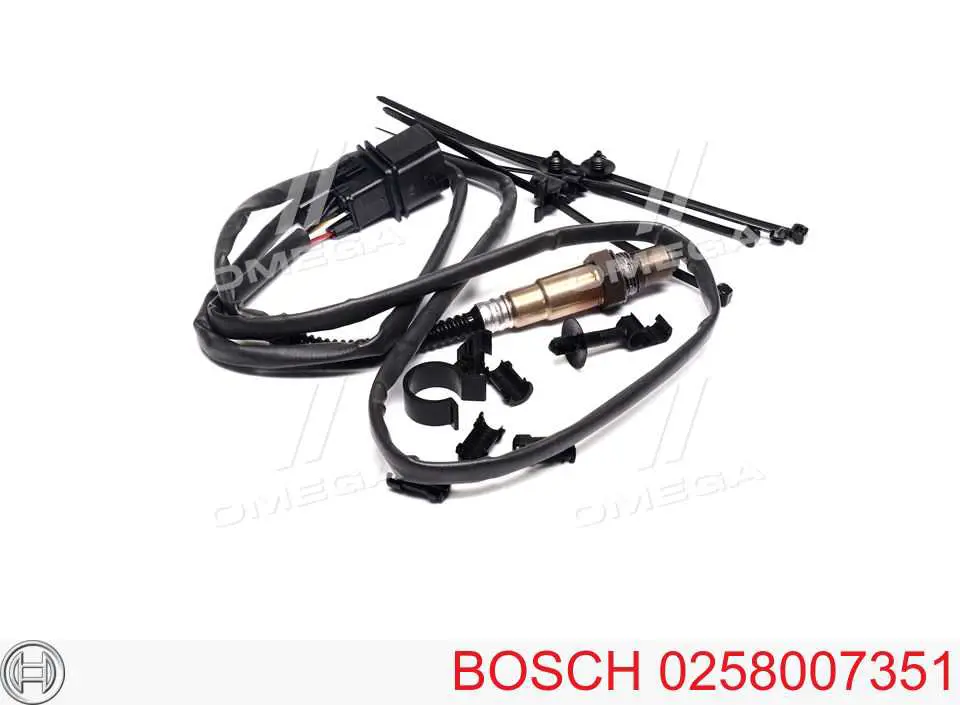 0258007351 Bosch лямбда-зонд, датчик кислорода до катализатора