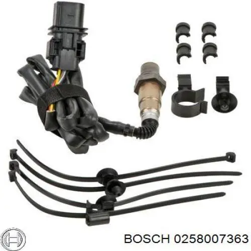 0258007363 Bosch лямбда-зонд, датчик кислорода до катализатора левый