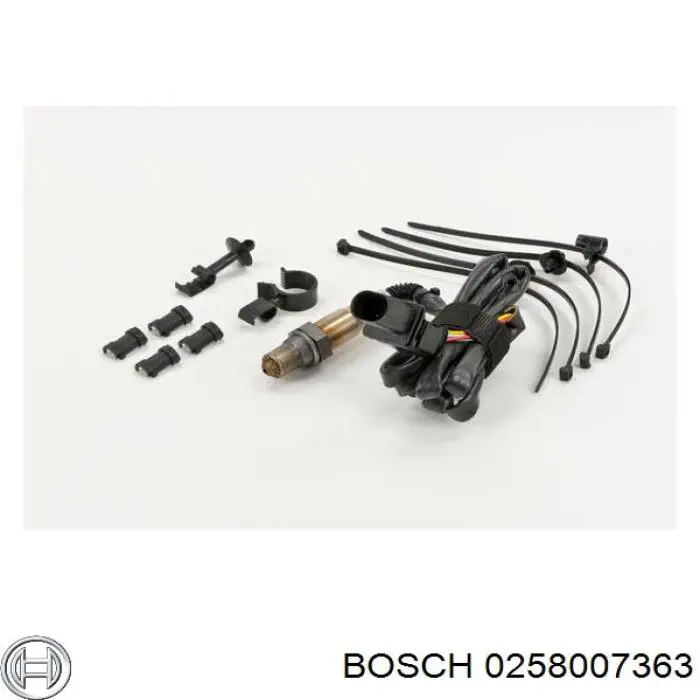 Sonda Lambda, Sensor de oxígeno antes del catalizador izquierdo 0258007363 Bosch