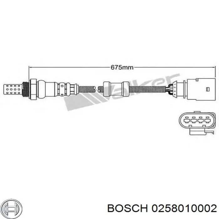Лямбда зонд после катализатора Bosch 0258010002