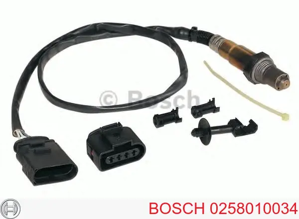 Купить 0258010034 Bosch Лямбда-зонд, датчик кислорода после катализатора