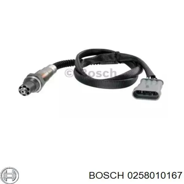 0258010167 Bosch лямбда-зонд, датчик кислорода после катализатора