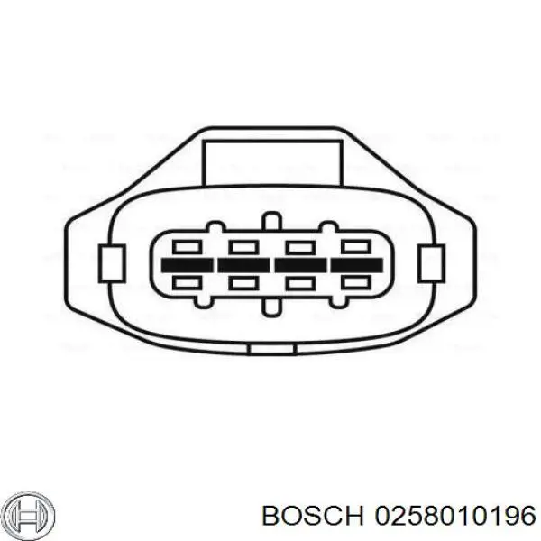 Sonda Lambda Sensor De Oxigeno Post Catalizador 0258010196 Bosch