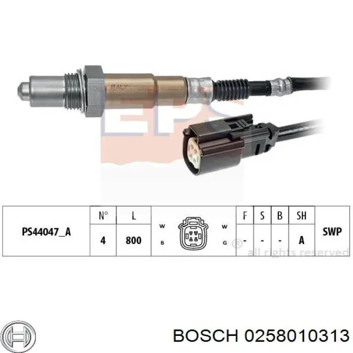 0258010313 Bosch Датчик кислорода