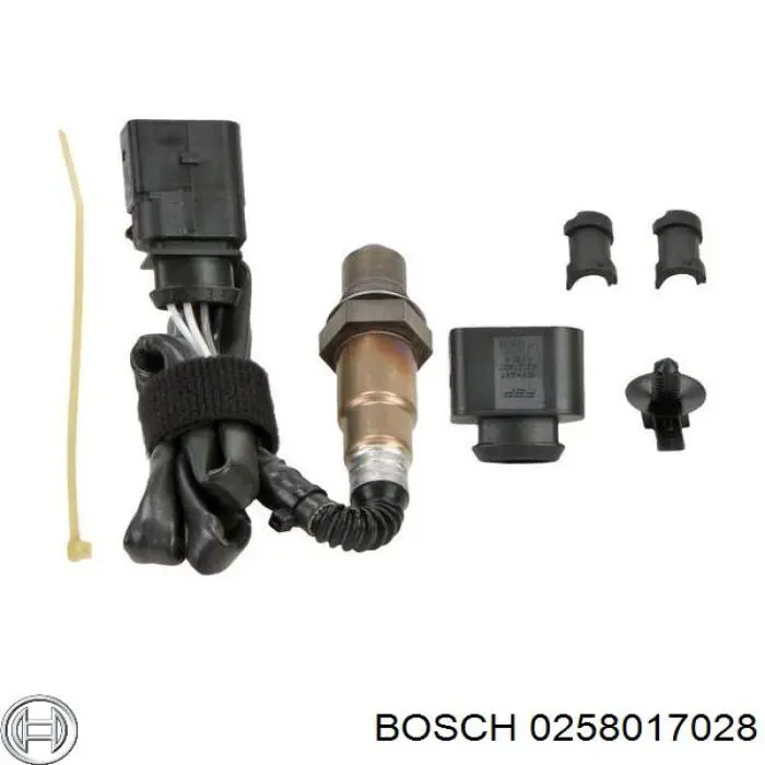 0258017028 Bosch Лямбда-зонд, датчик кислорода до катализатора
