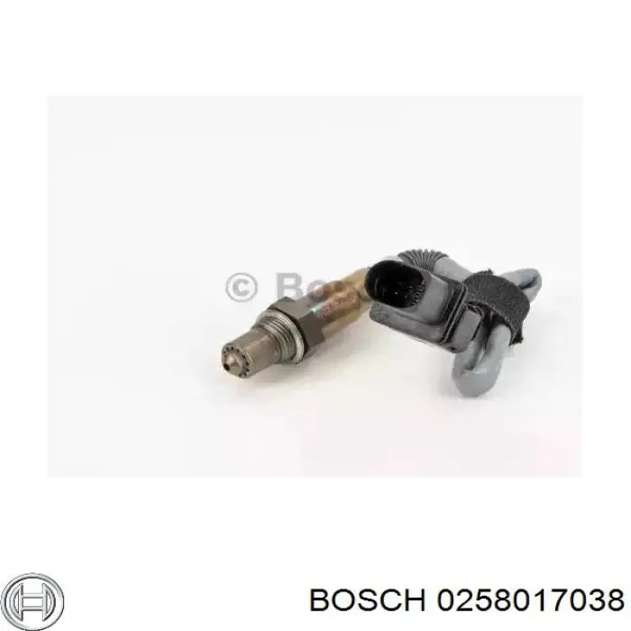 0 258 017 038 Bosch лямбда-зонд, датчик кислорода до катализатора