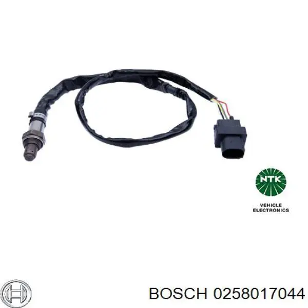 0258017044 Bosch лямбда-зонд, датчик кислорода до катализатора