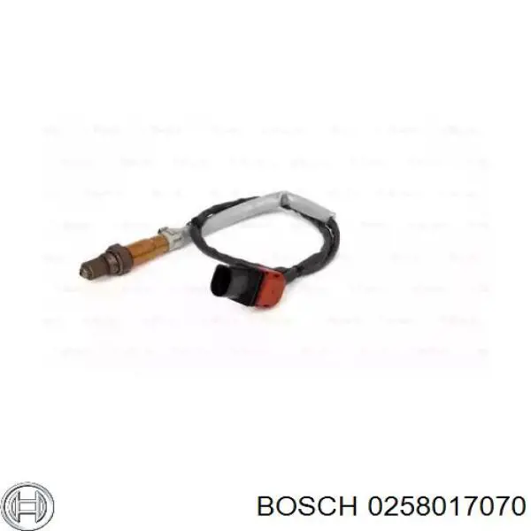 0 258 017 070 Bosch лямбда-зонд, датчик кислорода до катализатора левый