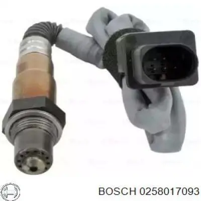 0 258 017 093 Bosch лямбда-зонд, датчик кислорода до катализатора