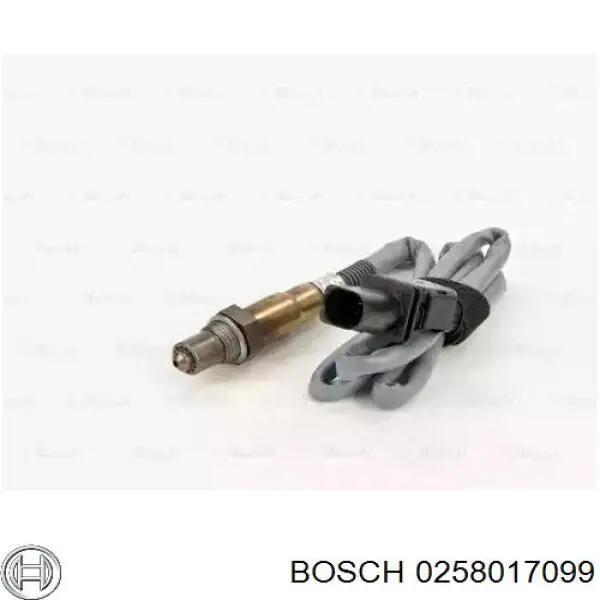 0 258 017 099 Bosch лямбда-зонд, датчик кислорода до катализатора