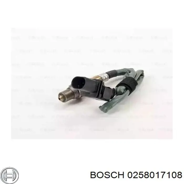 0 258 017 108 Bosch лямбда-зонд, датчик кислорода до катализатора