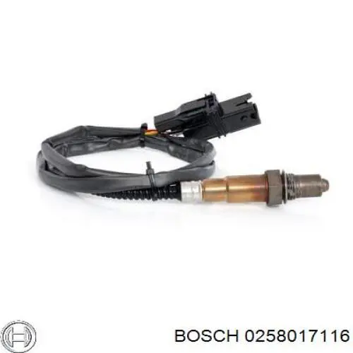 0 258 017 116 Bosch лямбда-зонд, датчик кислорода до катализатора