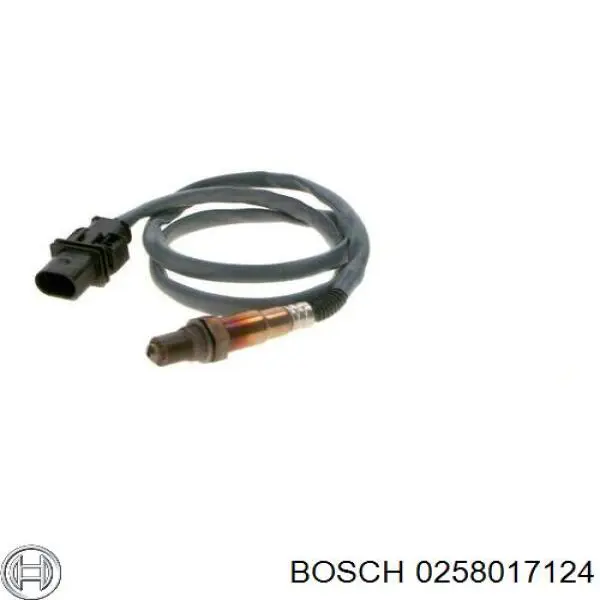 0258017124 Bosch лямбда-зонд, датчик кислорода до катализатора левый