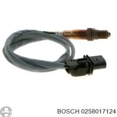 Купить 0258017124 Bosch Лямбда-зонд, датчик кислорода до катализатора левый
