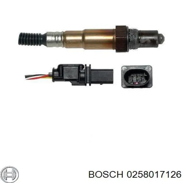 Купить 0258017126 Bosch Датчик кислорода до катализатора