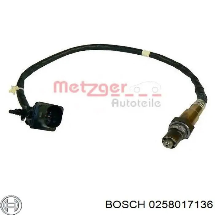 0258017136 Bosch Лямбда-зонд, датчик кислорода до катализатора