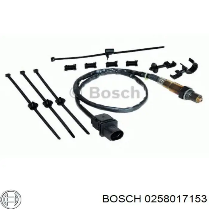 0258017153 Bosch Лямбда-зонд, датчик кислорода до катализатора