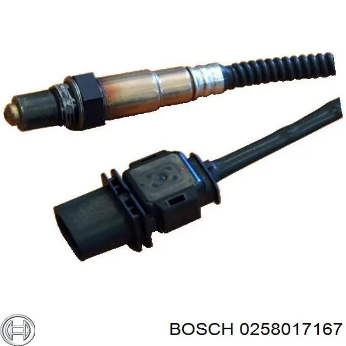 0258017167 Bosch лямбда-зонд, датчик кислорода до катализатора