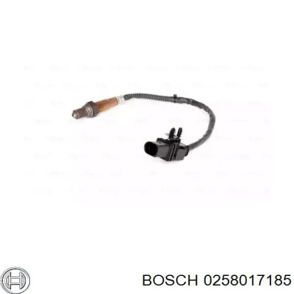 0258017185 Bosch sonda lambda, sensor de oxigênio