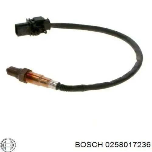 0258017236 Bosch Лямбда-зонд, датчик кислорода до катализатора