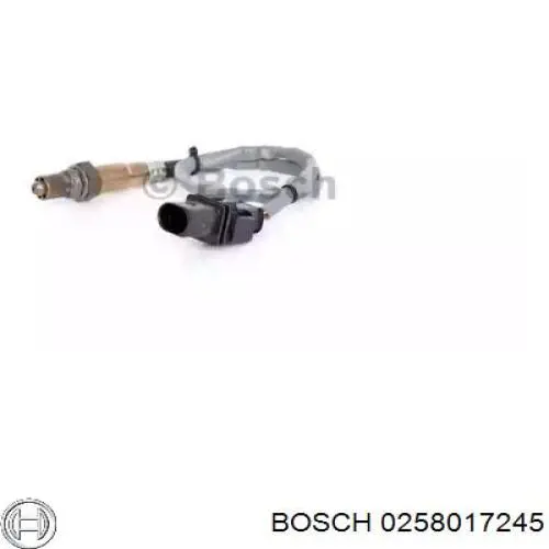 0258017245 Bosch sonda lambda, sensor de oxigênio até o catalisador