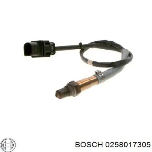 0 258 017 305 Bosch лямбда-зонд, датчик кислорода до катализатора