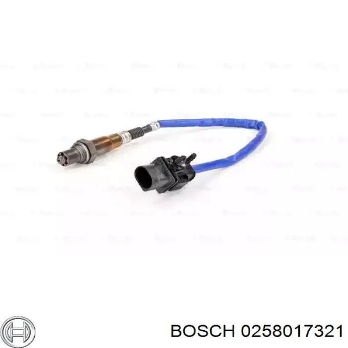 0 258 017 321 Bosch лямбда-зонд, датчик кислорода до катализатора