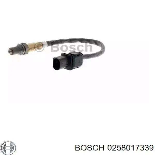 0 258 017 339 Bosch лямбда-зонд, датчик кислорода