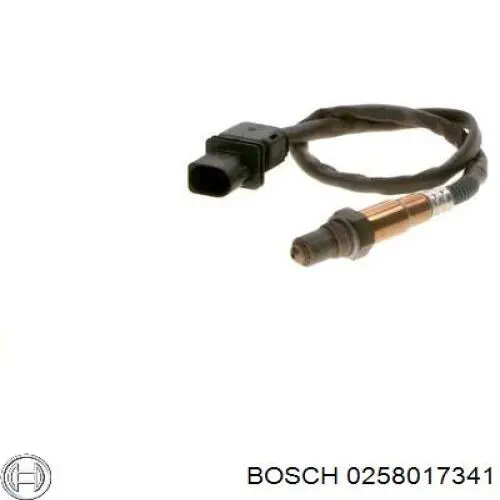 0 258 017 341 Bosch лямбда-зонд, датчик кислорода до катализатора