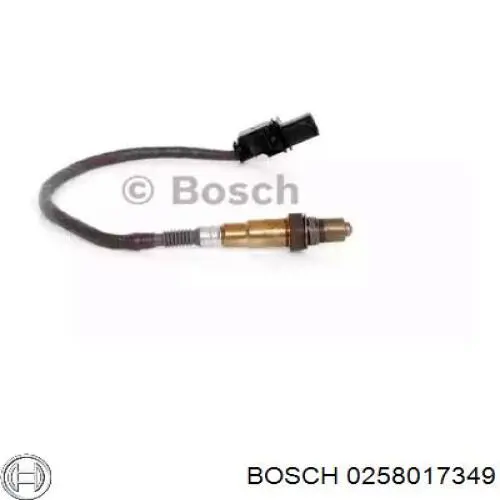 0258017349 Bosch sonda lambda, sensor de oxigênio até o catalisador