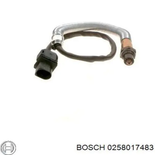 0 258 017 483 Bosch лямбда-зонд, датчик кислорода до катализатора правый