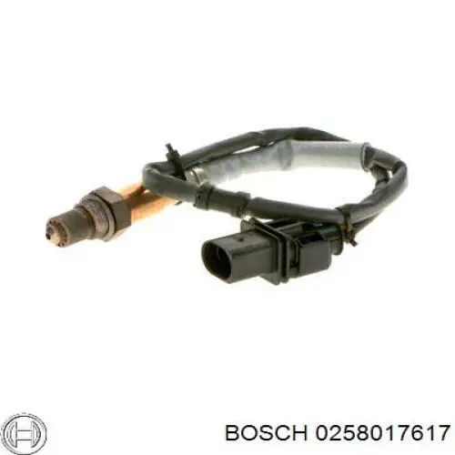 0258017617 Bosch sonda lambda, sensor de oxigênio até o catalisador