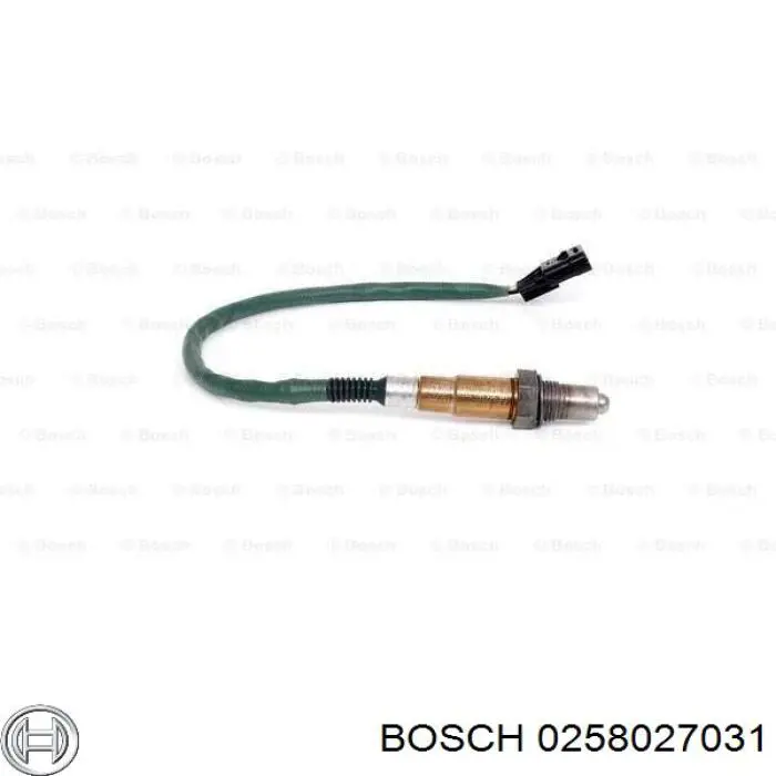 0258027031 Bosch sonda lambda, sensor de oxigênio até o catalisador