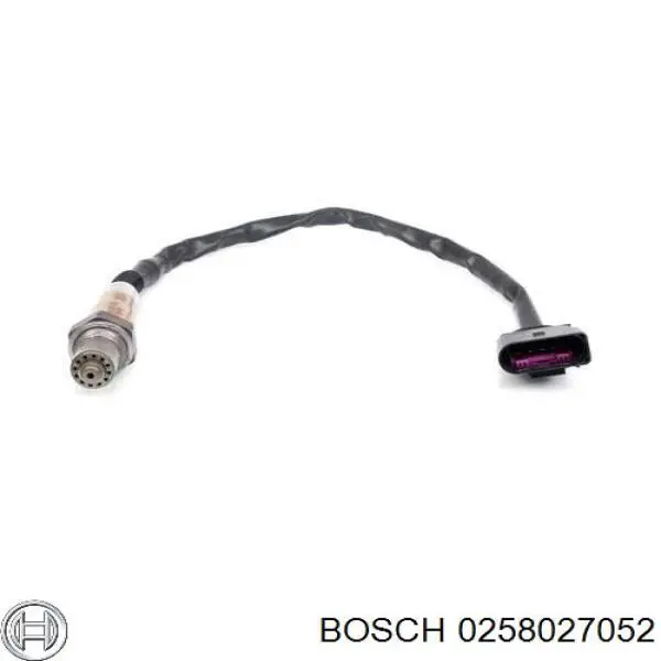 0258027052 Bosch sonda lambda, sensor de oxigênio até o catalisador