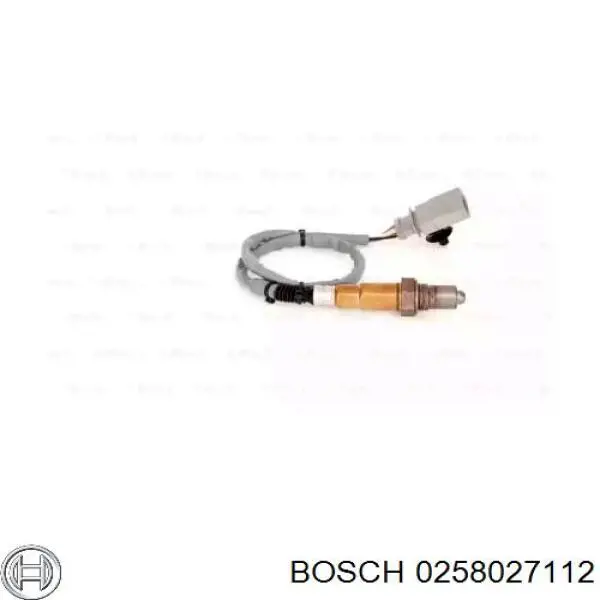 0258027112 Bosch sonda lambda, sensor de oxigênio até o catalisador