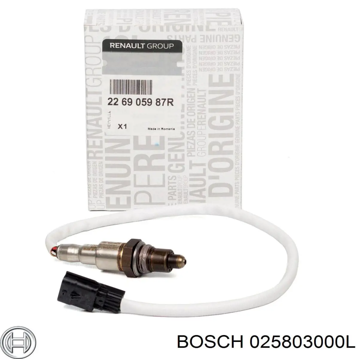 0 258 030 00L Bosch sonda lambda, sensor de oxigênio