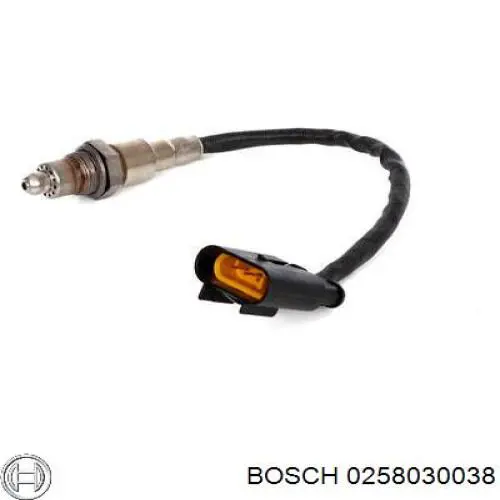 0258030038 Bosch sonda lambda, sensor de oxigênio até o catalisador